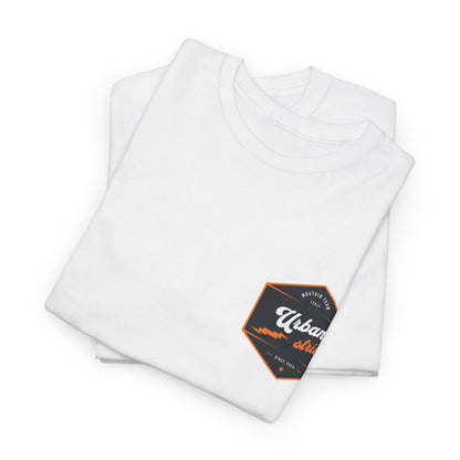 T-shirt Urban Stride® – Logo esagonale vintage in stile aviatore