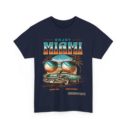 T-shirt con scritta" Enjoy Miami "