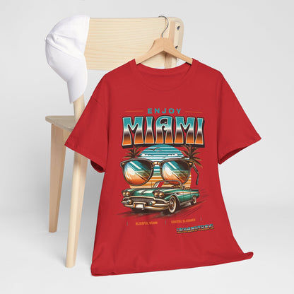 T-shirt con scritta" Enjoy Miami "