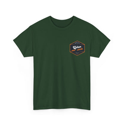 T-shirt Urban Stride® – Logo esagonale vintage in stile aviatore