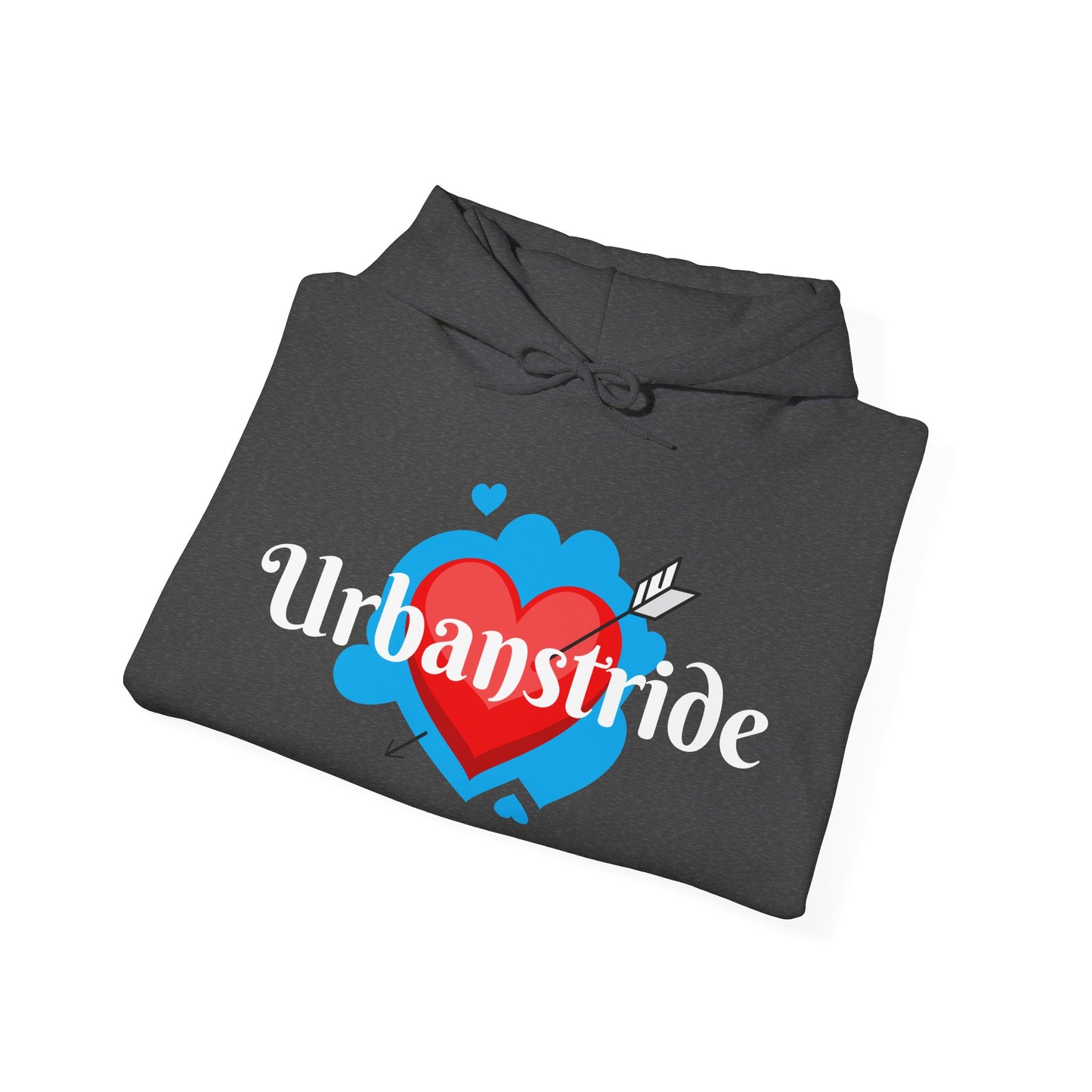 Felpa con logo "URBANSTRIDE" e cuore