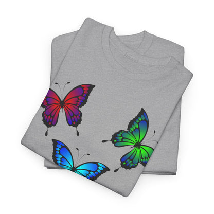 T-shirt con scritta "UrbanStride Butterfly Vibes