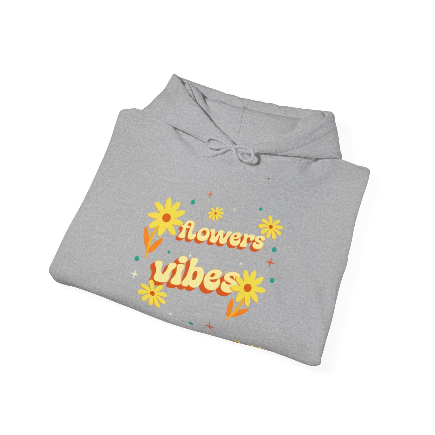 Felpa con scritta "Flowers vibes"