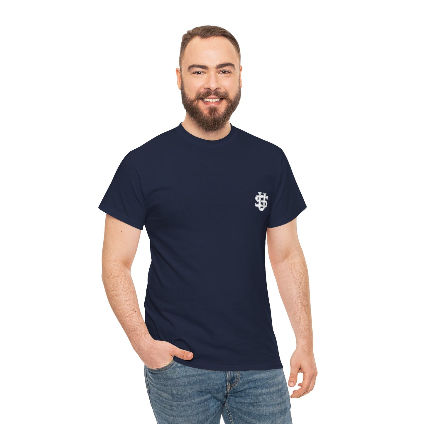 T-shirt con scritta "Urbanstride abbreviata U.S "