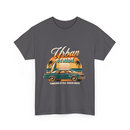 T-shirt con scritta"Urbanstride timeless style ocean drive "