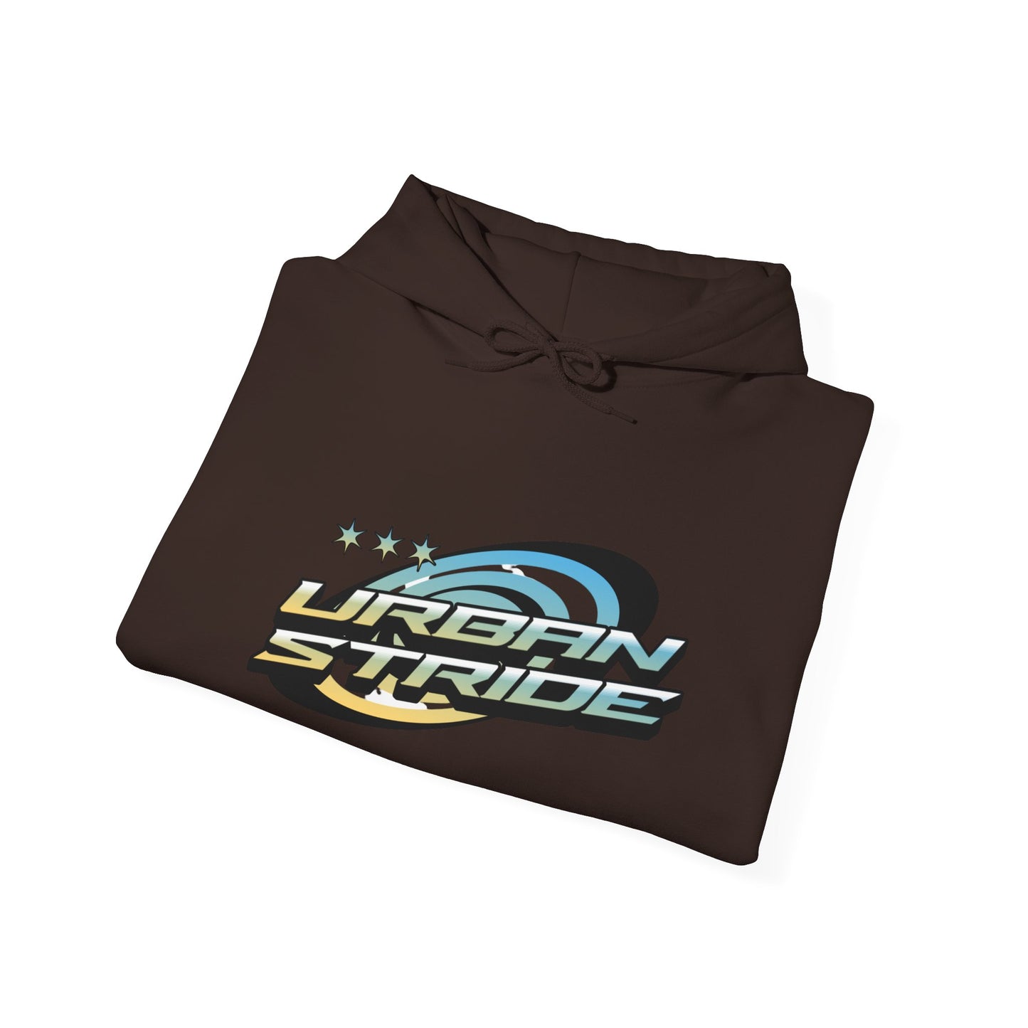 Felpa con scritta "Urbanstride" stile 3d