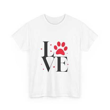 T-shirt con scritta "Love"