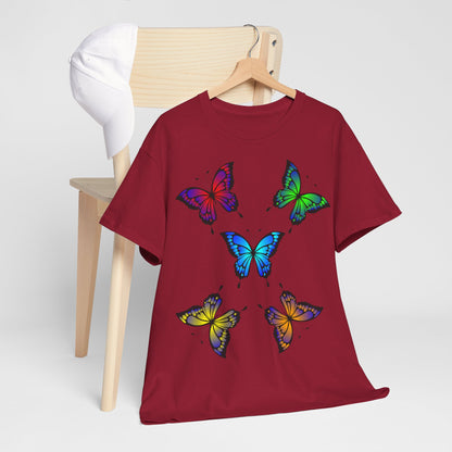 T-shirt con scritta "UrbanStride Butterfly Vibes