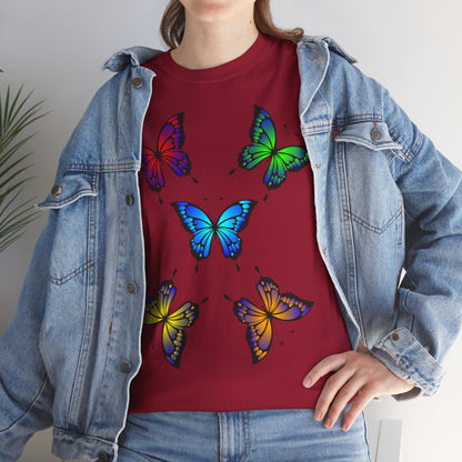 T-shirt con scritta "UrbanStride Butterfly Vibes