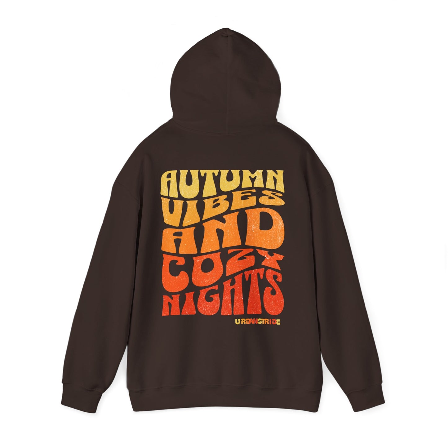 Felpa con scritta "Autumn vibes and cozy nights"