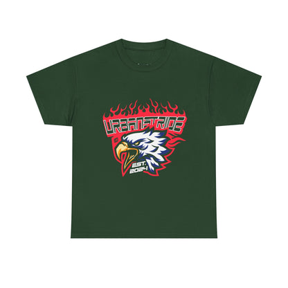 T-shirt con scritta "Urbanstride" e aquila