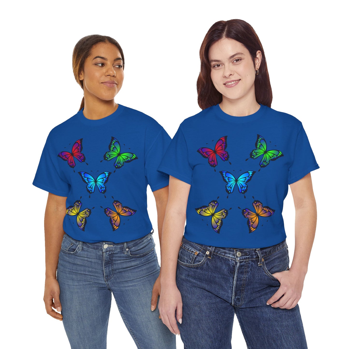 T-shirt con scritta "UrbanStride Butterfly Vibes