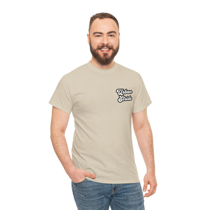 T-shirt con scritta "urbanstride " stile firma