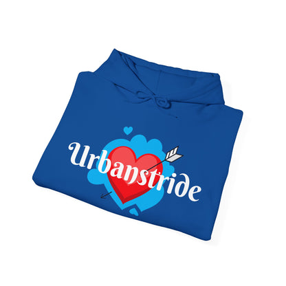 Felpa con logo "URBANSTRIDE" e cuore