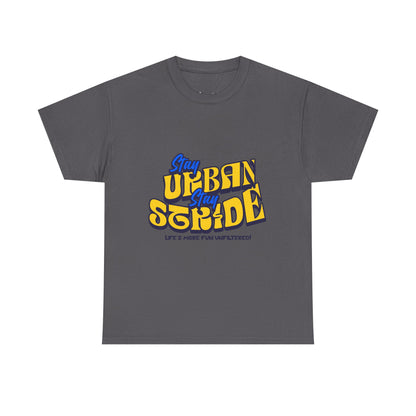 T-shirt con scritta  Stay urban Stay stride