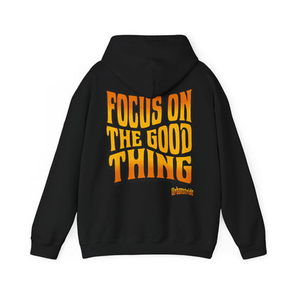 Felpa con scritta "Focus on the good thing"