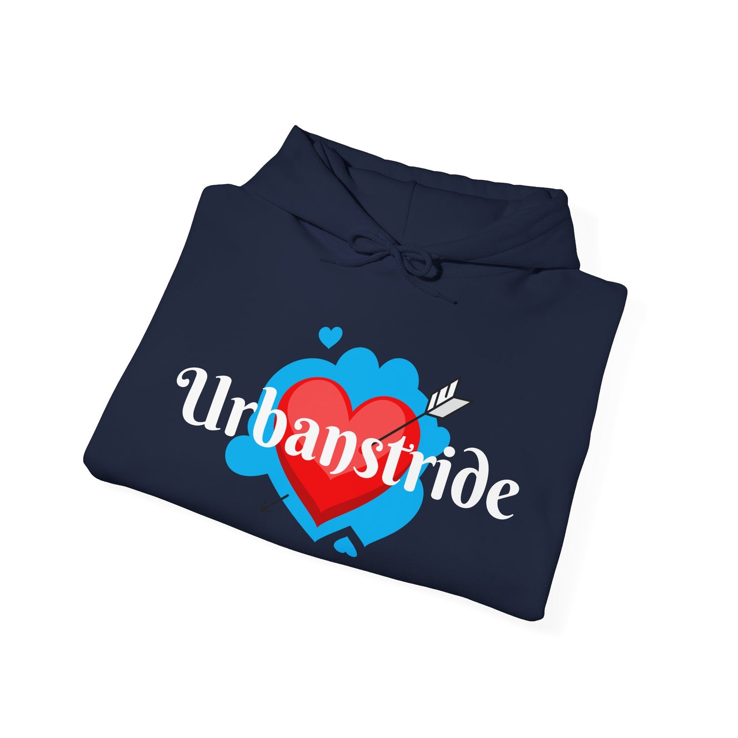 Felpa con logo "URBANSTRIDE" e cuore