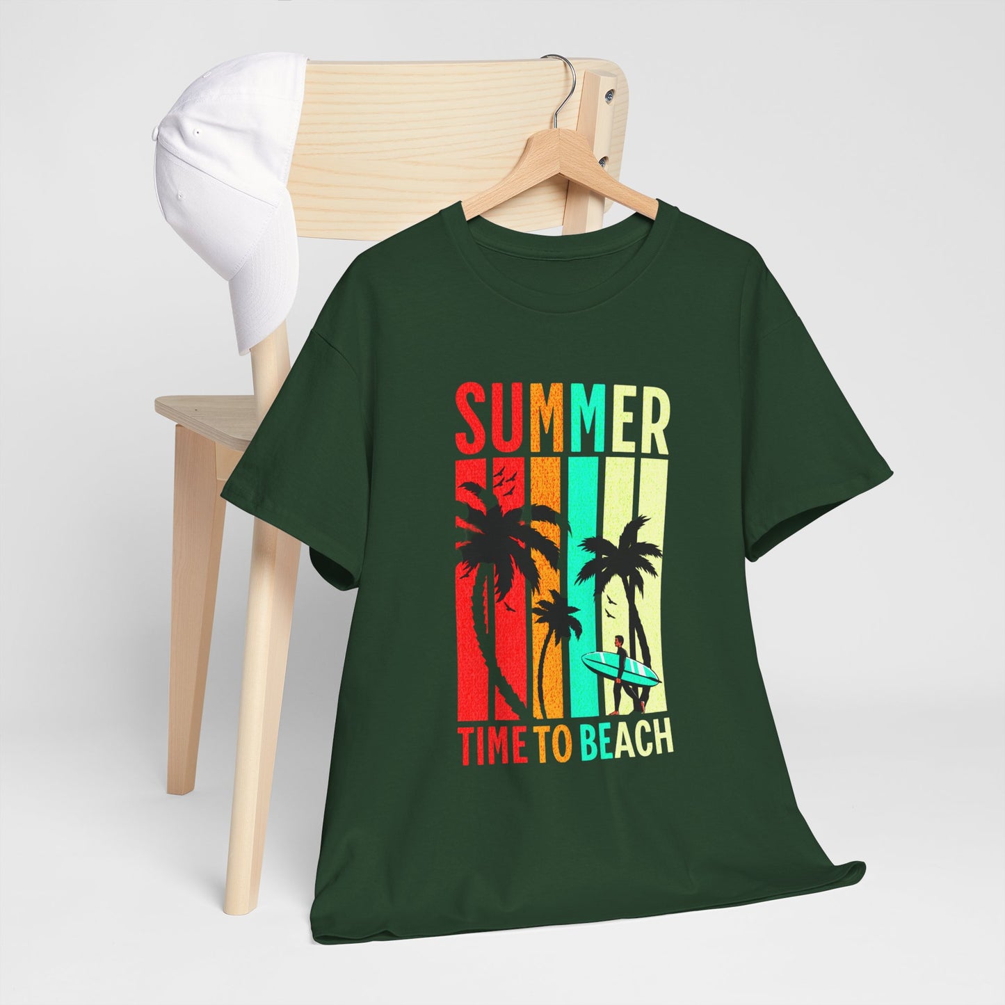 T-shirt con scritta " Summer time to the beach "