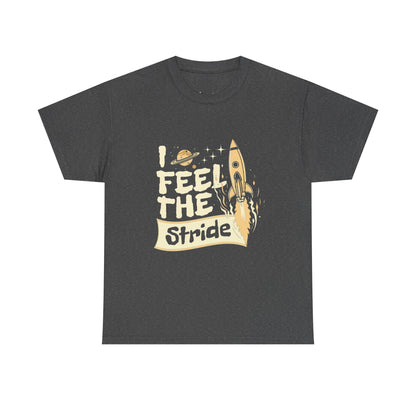T-shirt con scritta "I feel the stride "