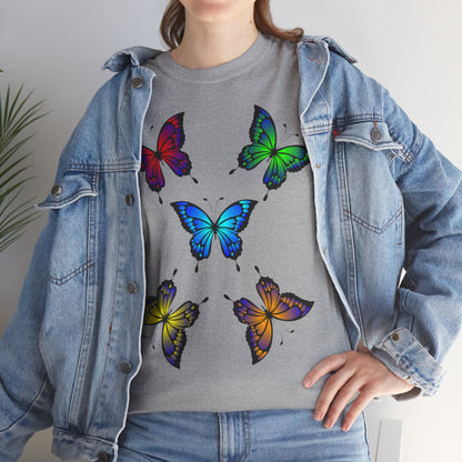 T-shirt con scritta "UrbanStride Butterfly Vibes