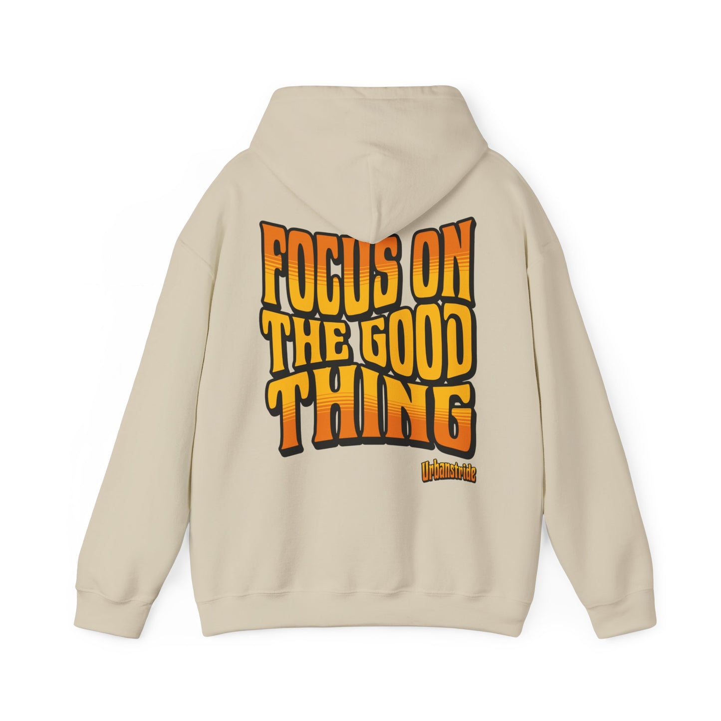 Felpa con scritta "Focus on the good thing"