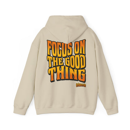 Felpa con scritta "Focus on the good thing"
