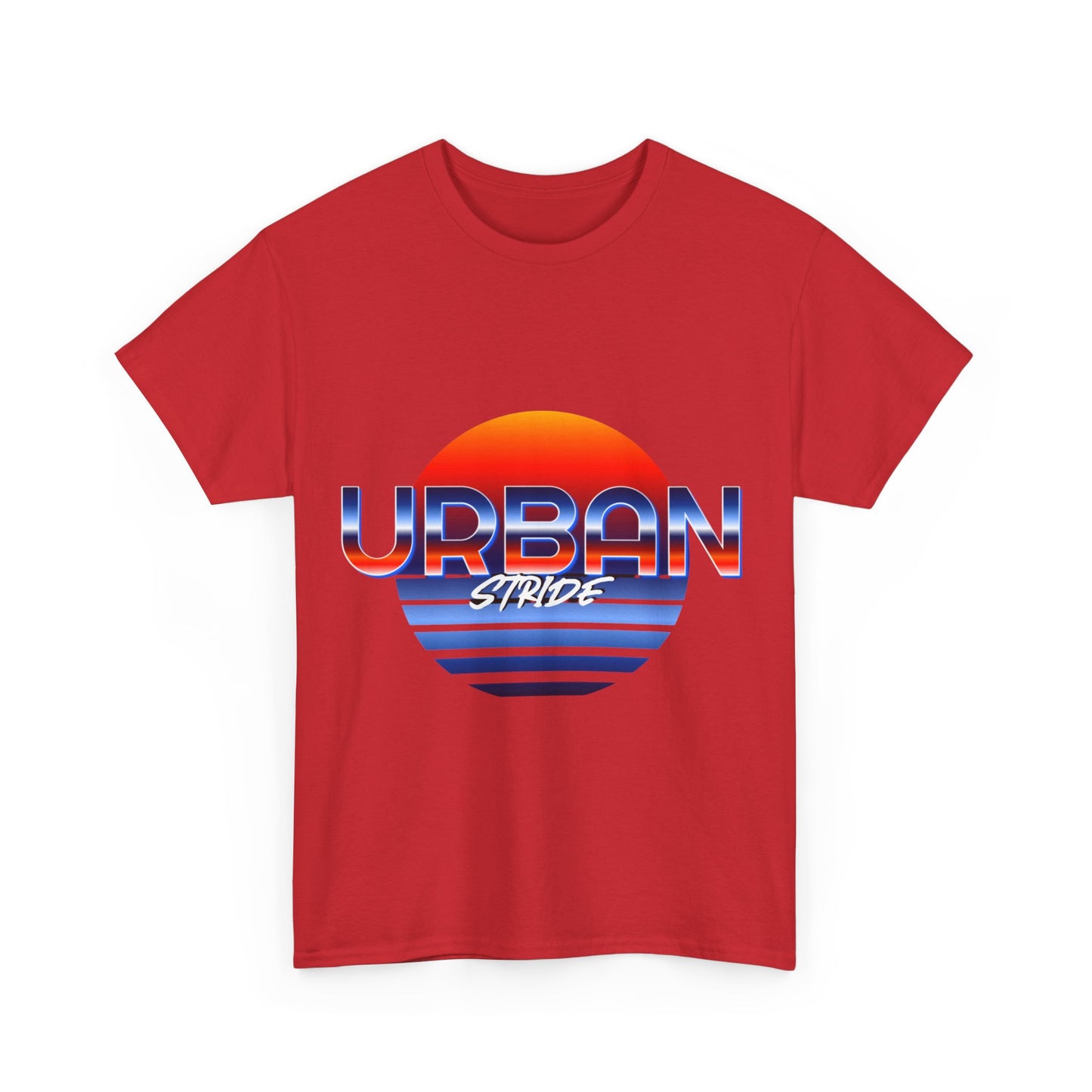 T-shirt con scritta "urbanstride" soleggiata