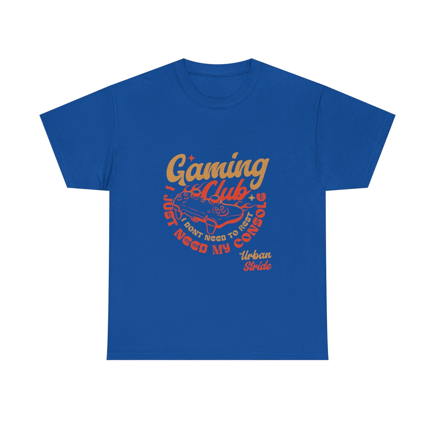 T-shirt con scritta “Gaming Club – I Just Need My Console”