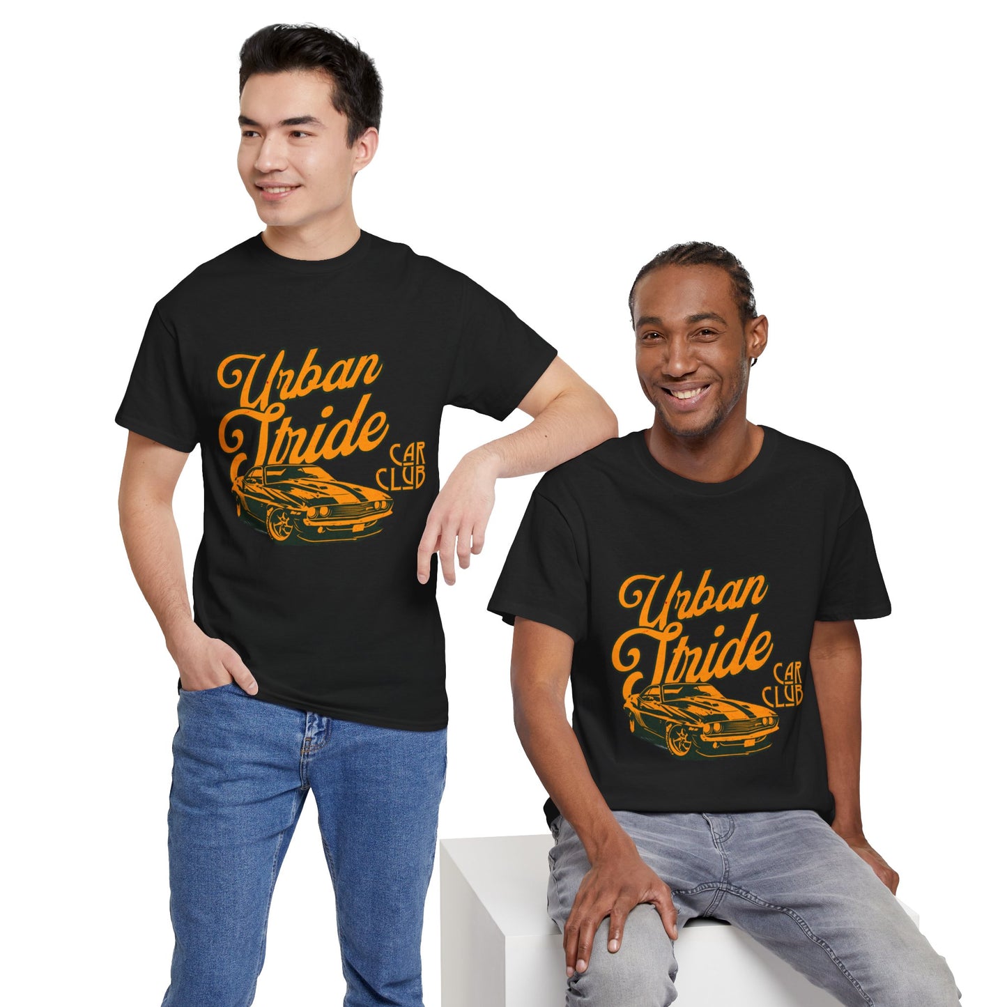 T-shirt con scritta "Urbanstride car club"