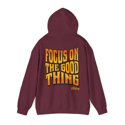 Felpa con scritta "Focus on the good thing"