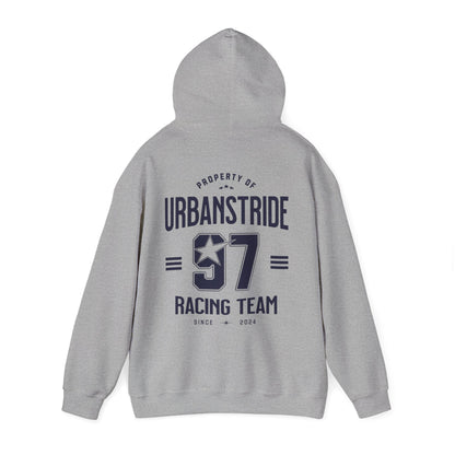 Felpa con scritta "Property of urbanstride 97 racing team since 2024"