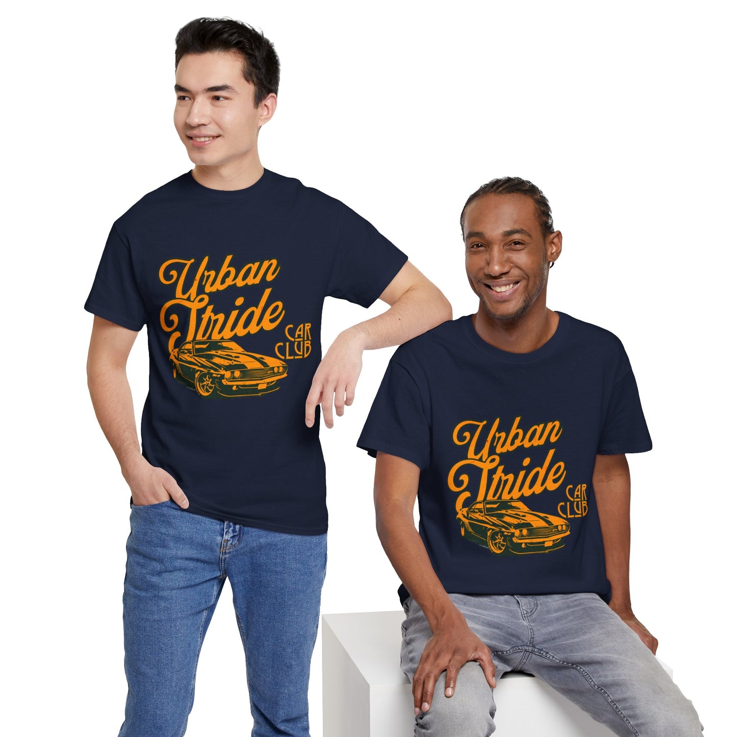 T-shirt con scritta "Urbanstride car club"