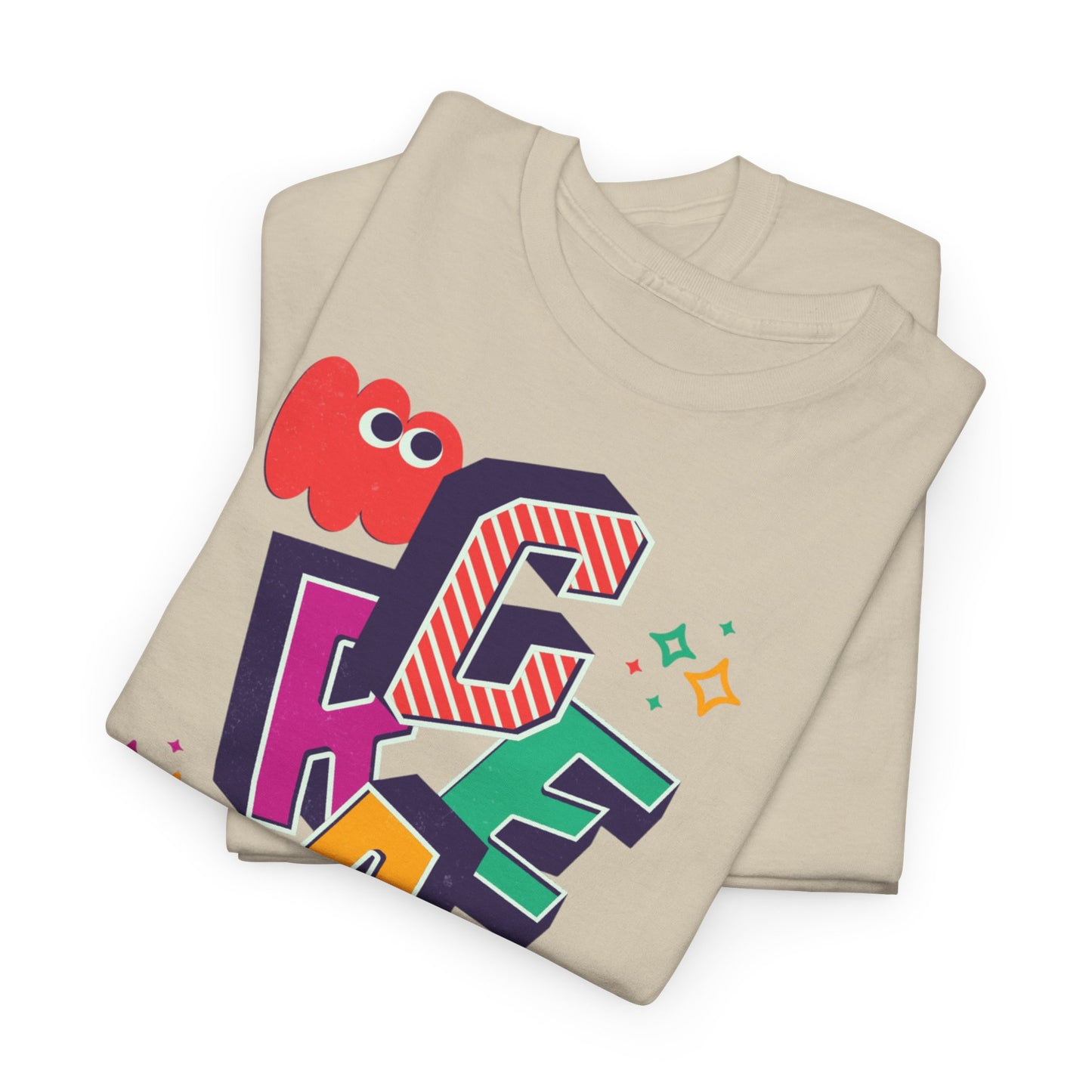 T-shirt con scritta "Create your magic"