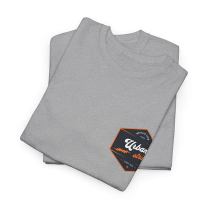T-shirt Urban Stride® – Logo esagonale vintage in stile aviatore