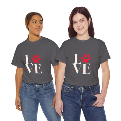 T-shirt con scritta "Love"