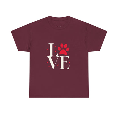 T-shirt con scritta "Love"