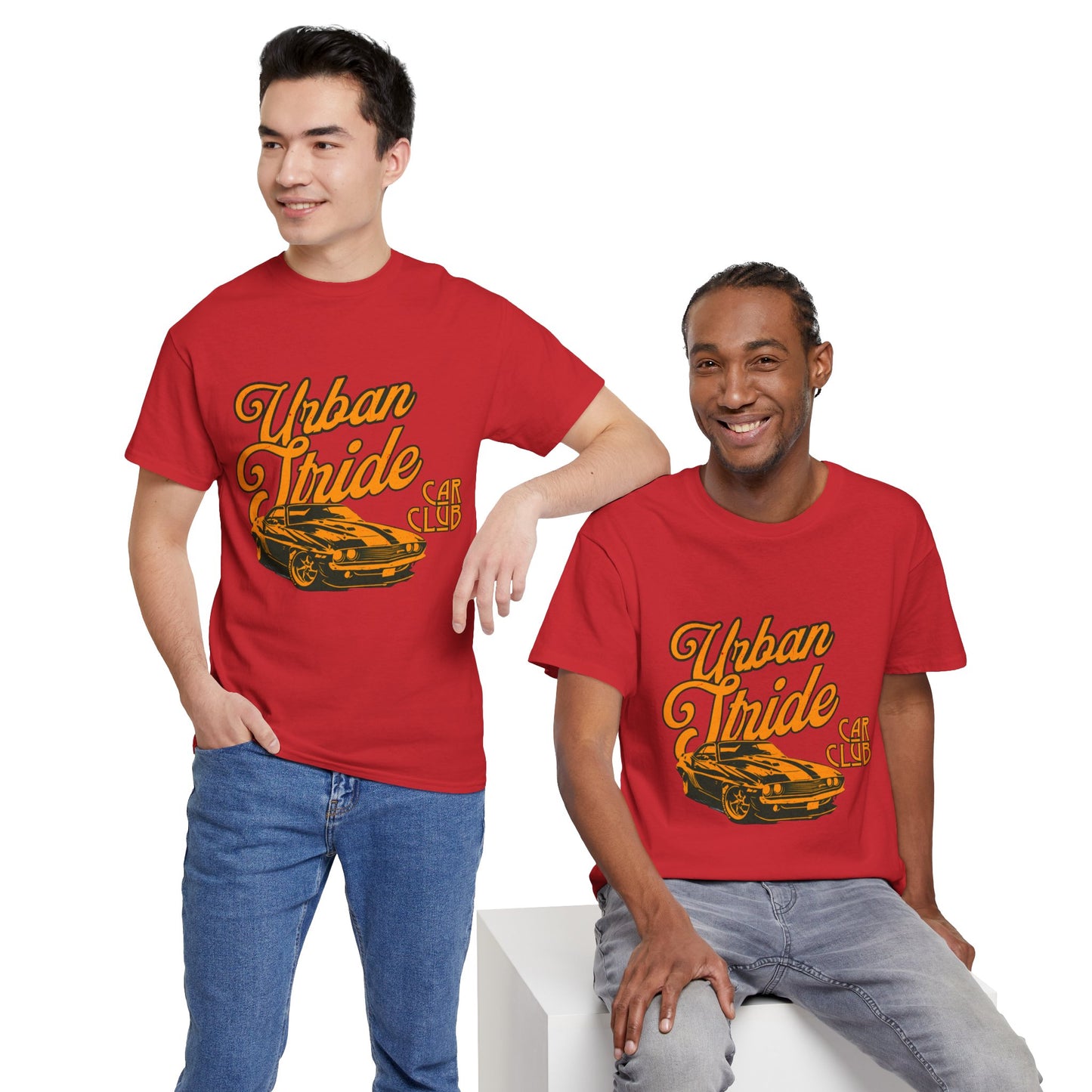 T-shirt con scritta "Urbanstride car club"