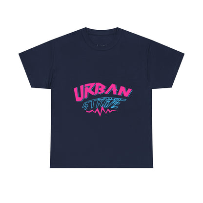 T-shirt con scritta "UrbanStride Neon Pulse"