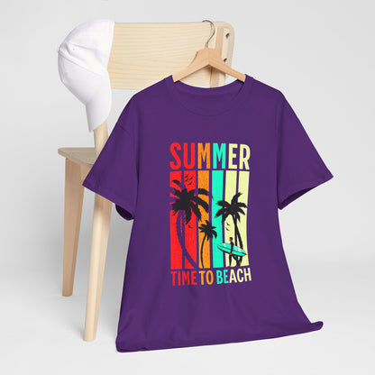 T-shirt con scritta " Summer time to the beach "