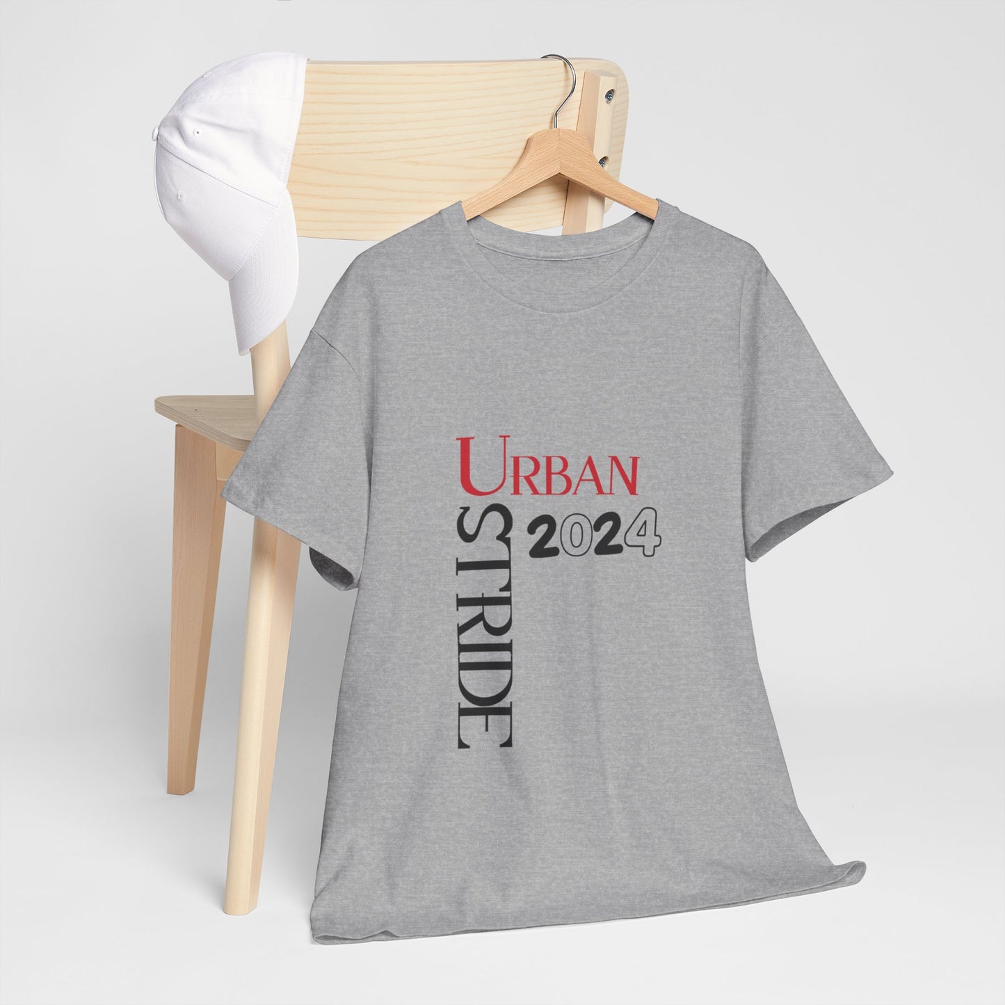 T-shirt con scritta "Urbanstride" red & black