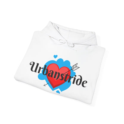 Felpa con logo "URBANSTRIDE" e cuore