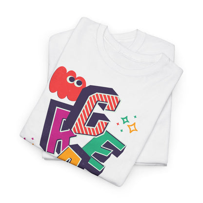 T-shirt con scritta "Create your magic"