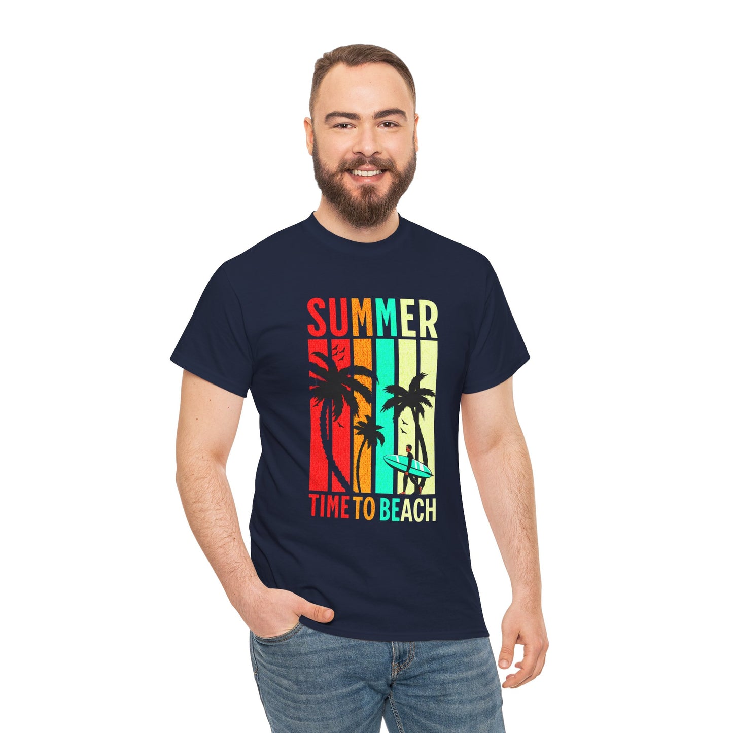 T-shirt con scritta " Summer time to the beach "