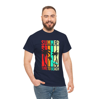 T-shirt con scritta " Summer time to the beach "