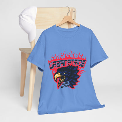 T-shirt con scritta "Urbanstride" e aquila