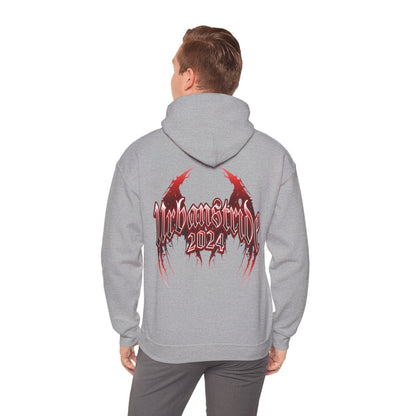 Felpa con scritta "Urbanstride 2024" red wings