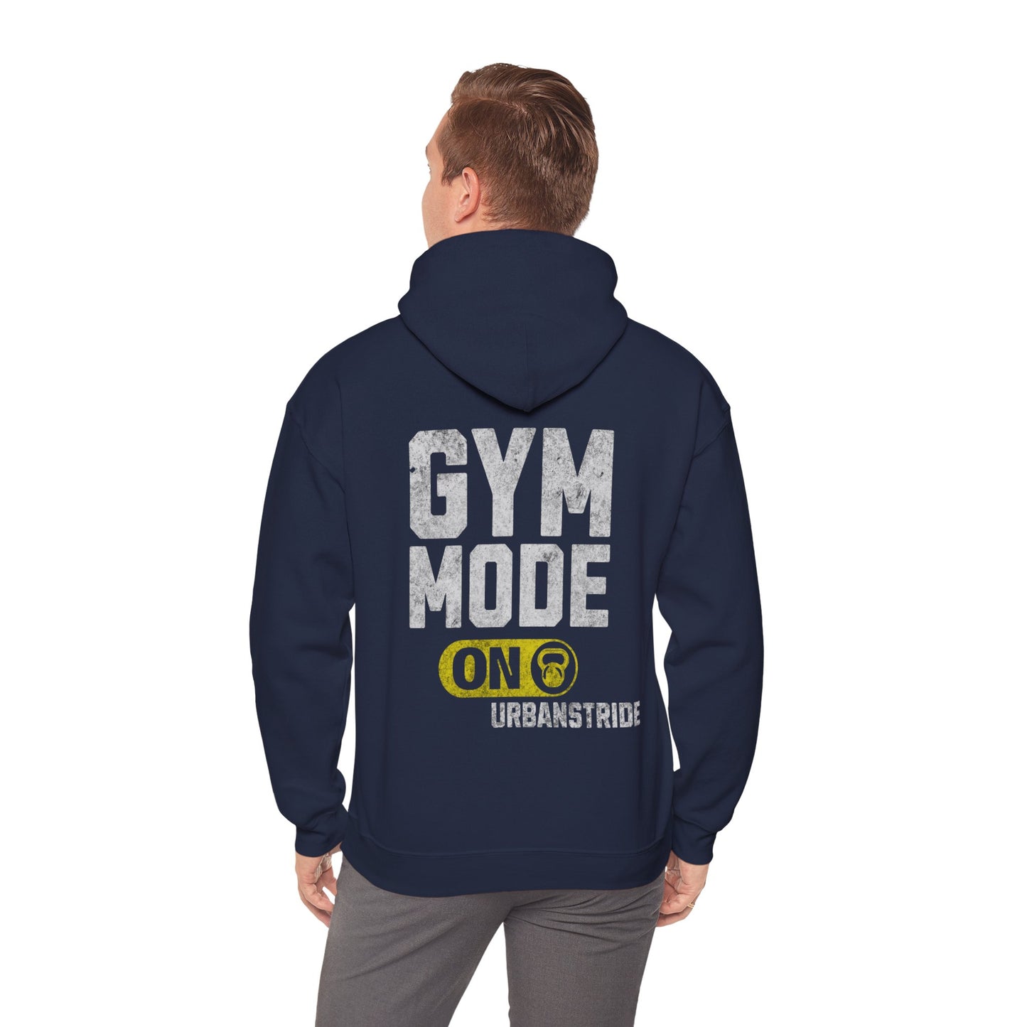 Felpa con scritta "Gym mode on"