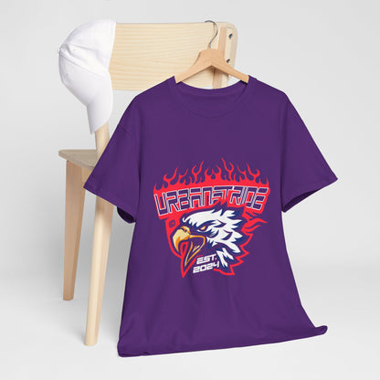 T-shirt con scritta "Urbanstride" e aquila