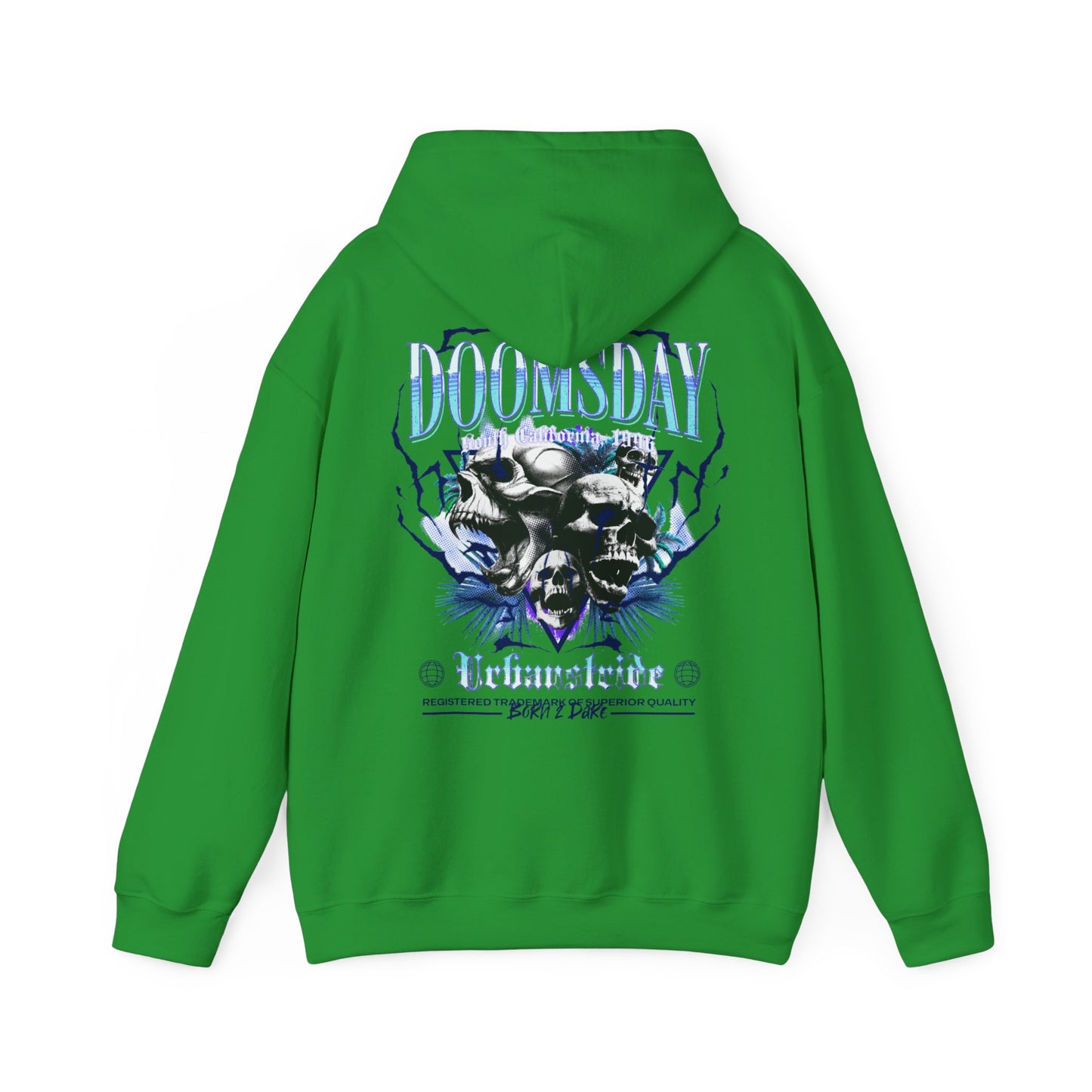 Felpa con scritta "Doomsday south california 1996"