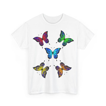 T-shirt con scritta "UrbanStride Butterfly Vibes